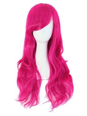 Women's Peach Blow 28" 70cm Long Curly Ends Costume Cosplay Modern Hair Wig